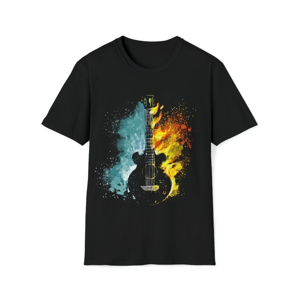 Fire And Ice Guitar Metal Music Unisex T-shirt